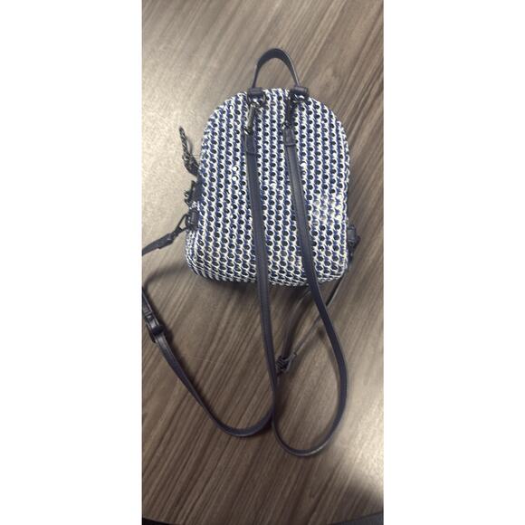 Steve Madden Murray Mesh Convertible Backpack Navy BMURRAY - Picture 2 of 8